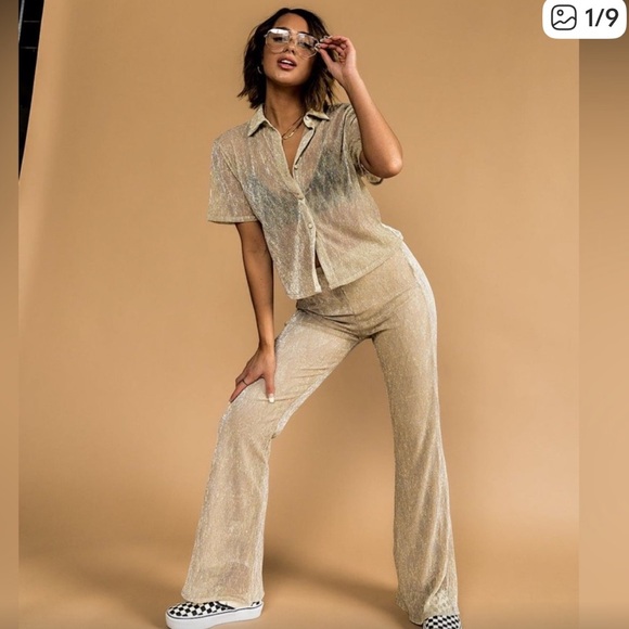 DIL Cream with gold Women's set - Picture 2 of 10